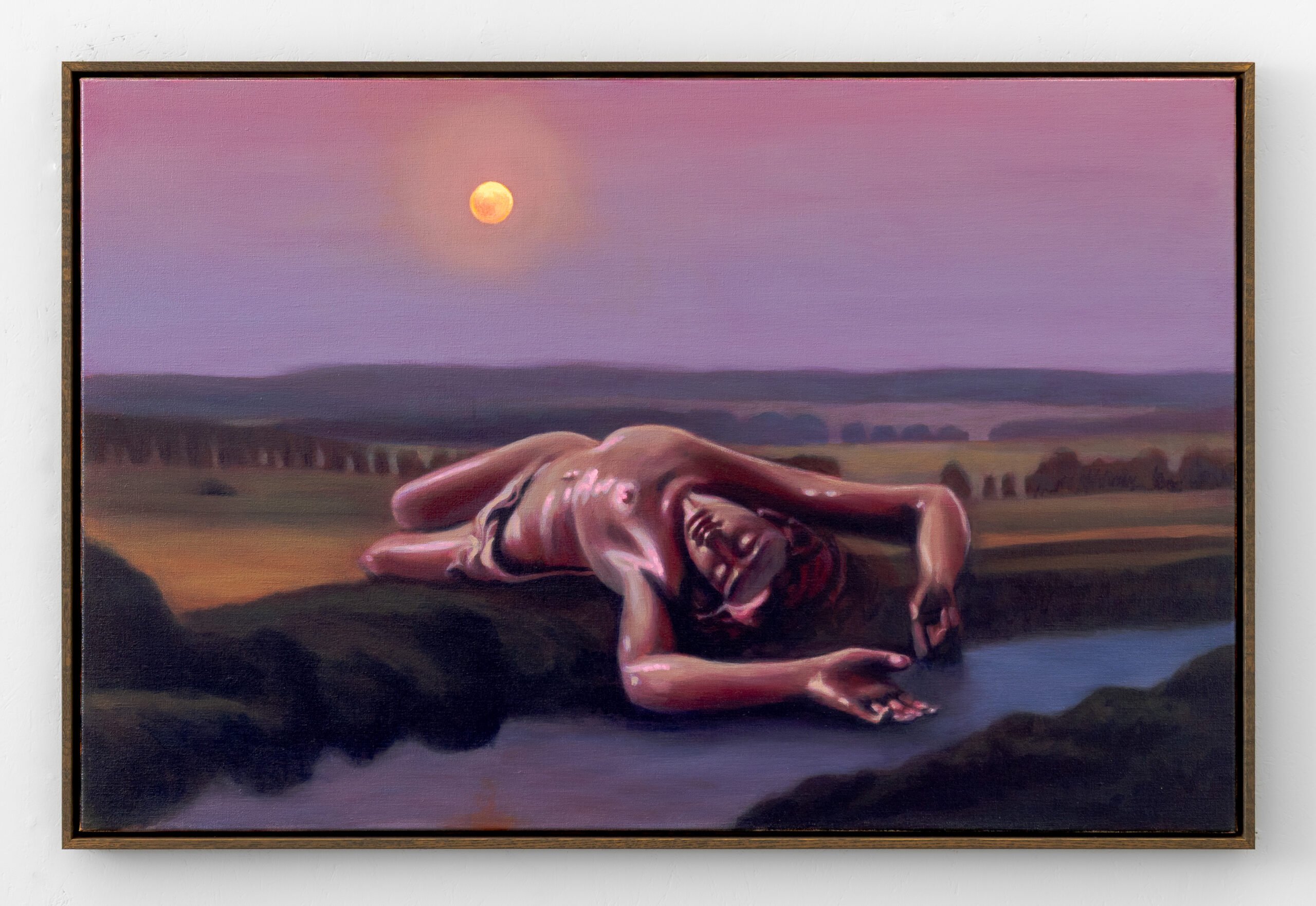 Peter Rolsted — Sankt Hans, 2026. Acrylic on linen.